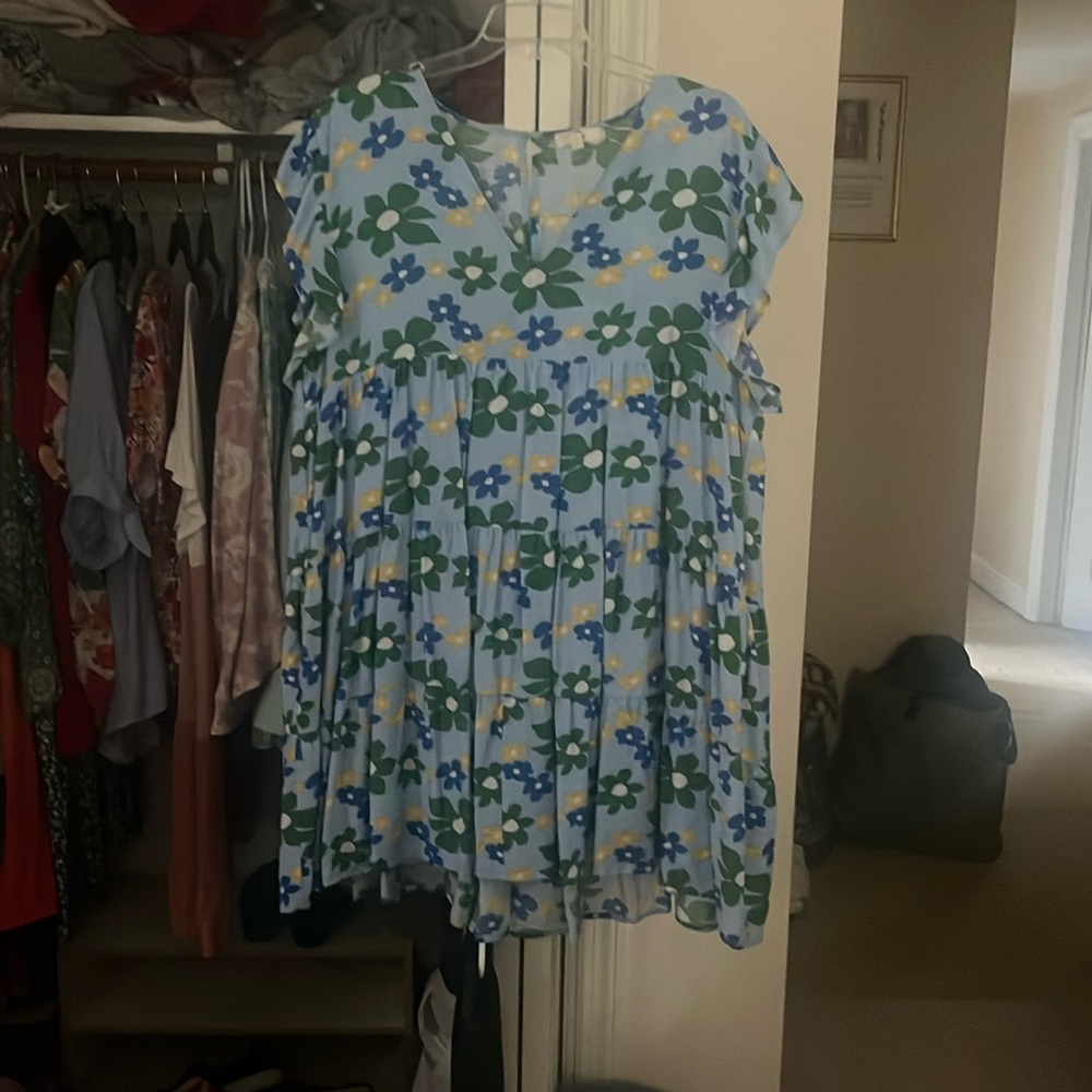Womens size 2x baby doll flower dress